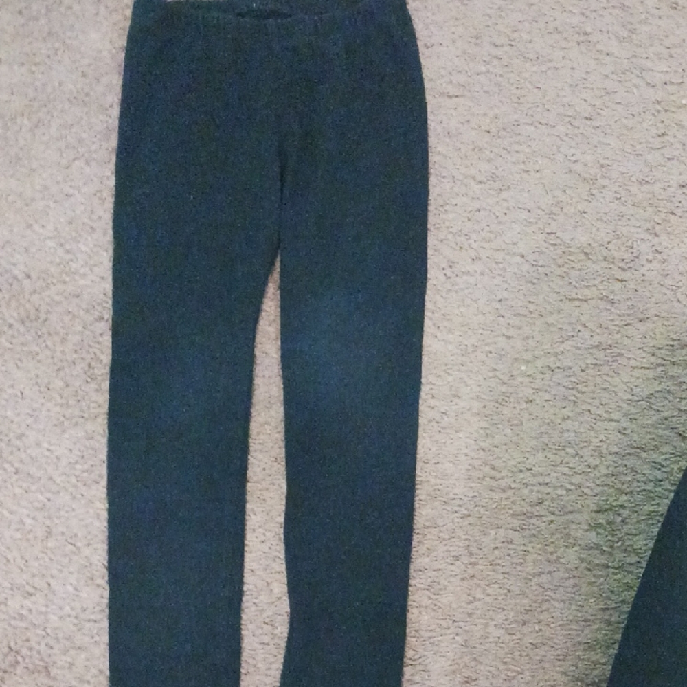 Cat & Jack Black Leggings with Printed Care Label